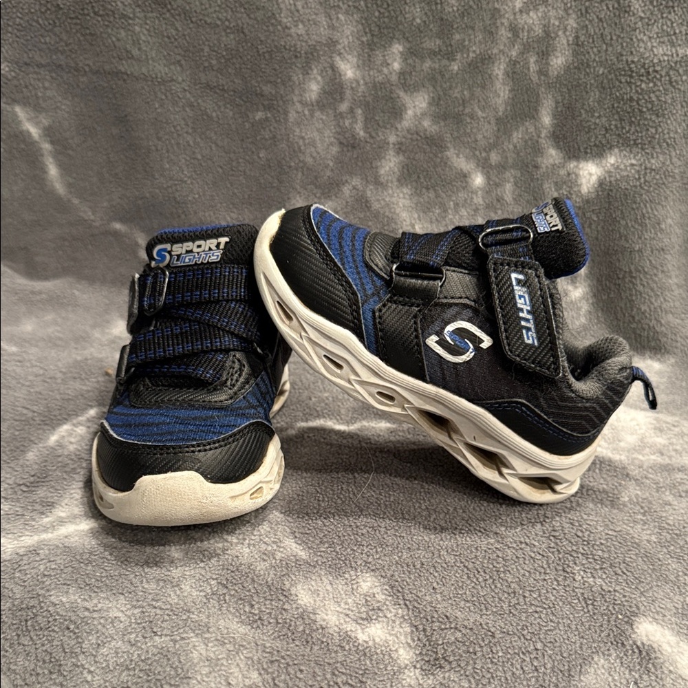 Skechers Kids Sneakers with Blue and Black Highlights